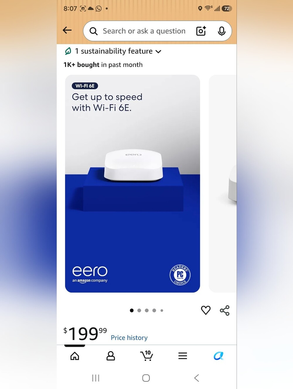 Router Amazon eero Pro 6E mesh wifi route
